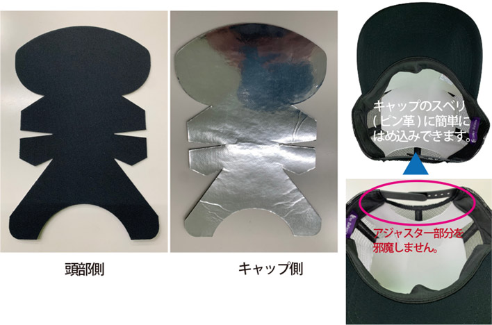 シリカクリン 熱波ブロック キャップ用遮熱シート